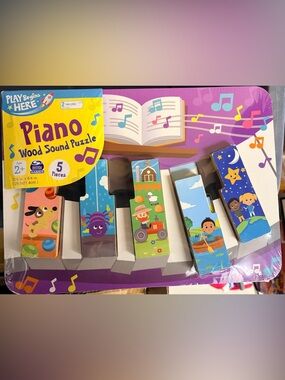 Spin Master Kids Piano Wood Sound Puzzle – Musical Learning Toy (Ages 2+) NEW